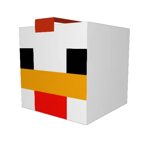 Murex73 Minecraft avatar head, 3D render