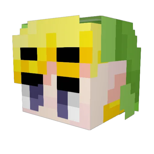 Murf238 Minecraft avatar head, 3D render