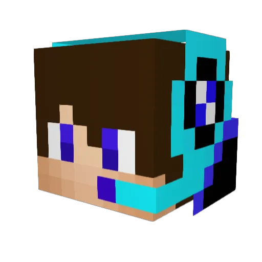 Murgumflup Minecraft avatar head, 3D render