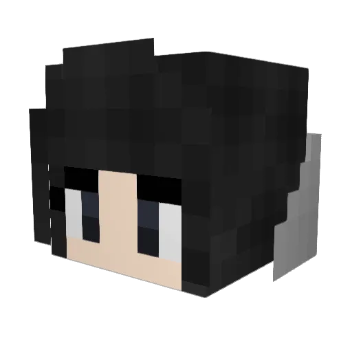 Muri7 Minecraft avatar head, 3D render
