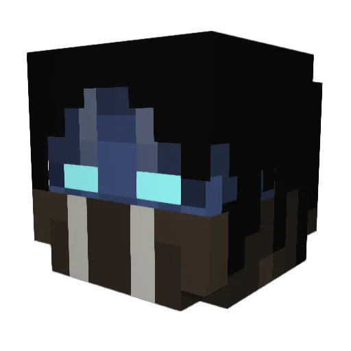 Muriako Minecraft avatar head, 3D render
