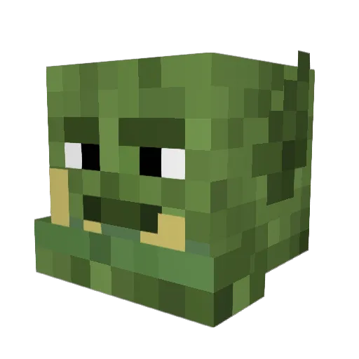 MuricanUrman Minecraft avatar head, 3D render