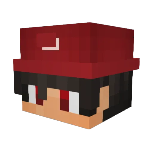 MuriloCa4troYT_ Minecraft avatar head, 3D render