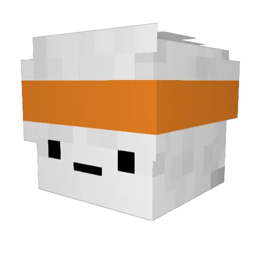 Murilos Minecraft avatar head, 3D render