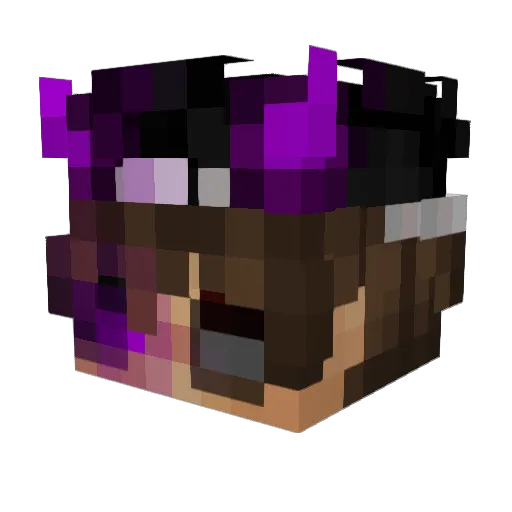 Murilots Minecraft avatar head, 3D render