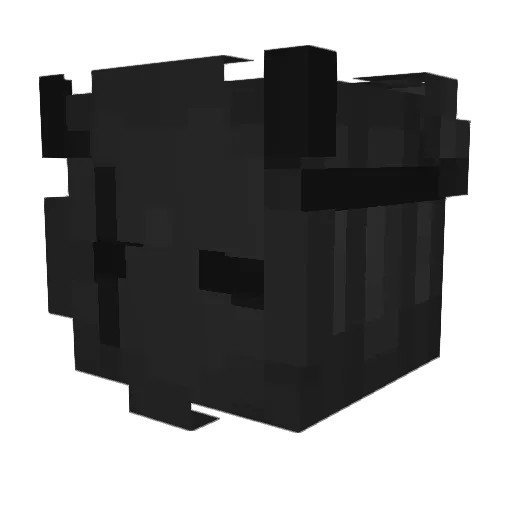 Murkis Minecraft avatar head, 3D render