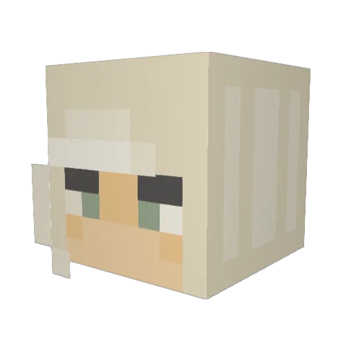 Murky2502 Minecraft avatar head, 3D render