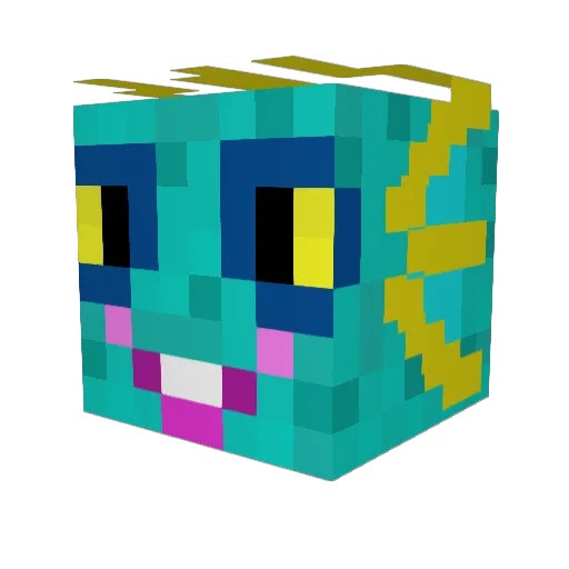 Murky93 Minecraft avatar head, 3D render