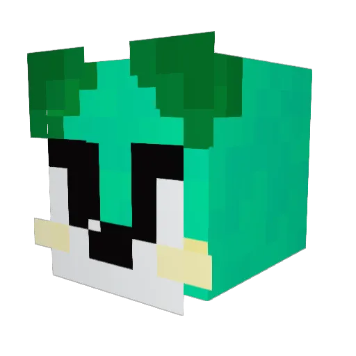 MurkyHaze Minecraft avatar head, 3D render