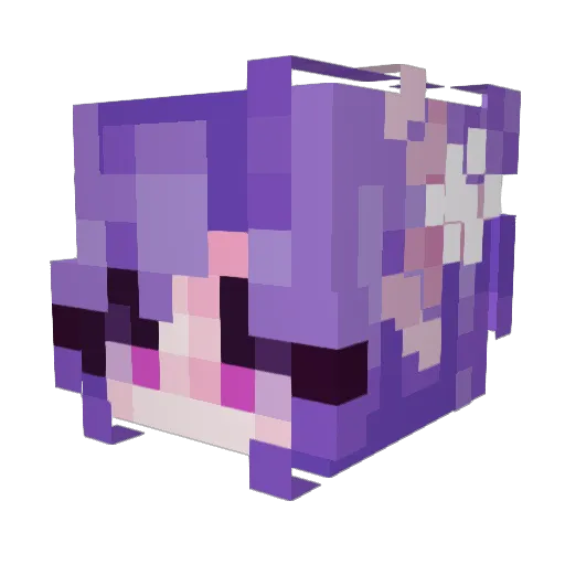 Murm_ Minecraft avatar head, 3D render