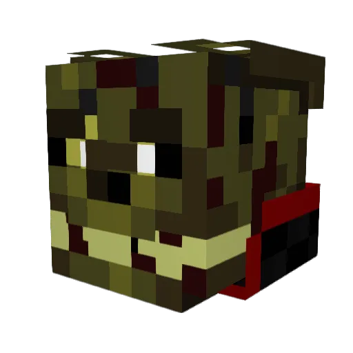 Murmaidor11 Minecraft avatar head, 3D render