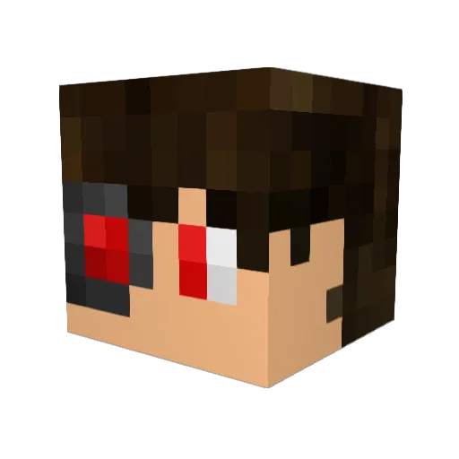 Murmelson Minecraft avatar head, 3D render