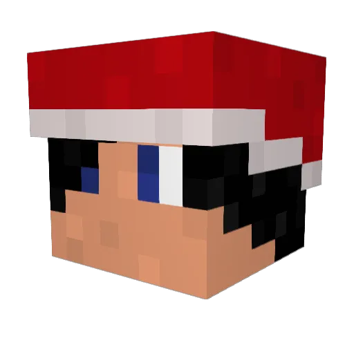 Murot Minecraft avatar head, 3D render