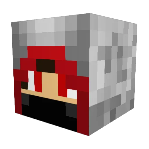 MurphDaMighty Minecraft avatar head, 3D render