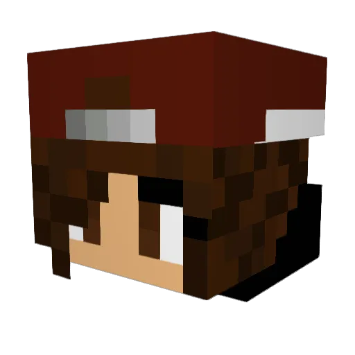 MurphyGirl6 Minecraft avatar head, 3D render