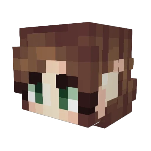MurphyMay Minecraft avatar head, 3D render