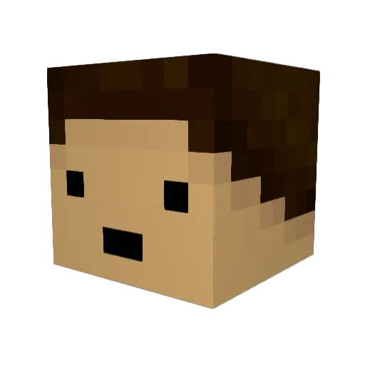 MurphyslawxXx Minecraft avatar head, 3D render