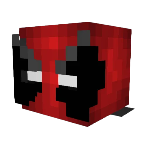 Murpi Minecraft avatar head, 3D render