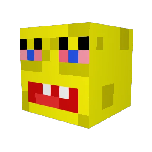 MurrayStreet Minecraft avatar head, 3D render
