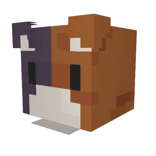 Murrmomi Minecraft avatar head, 3D render