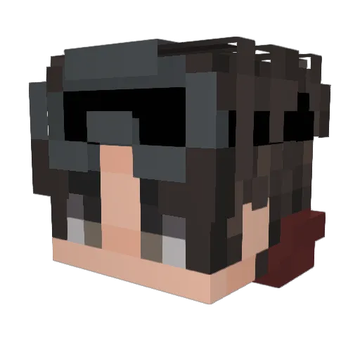 Murrnnaise Minecraft avatar head, 3D render