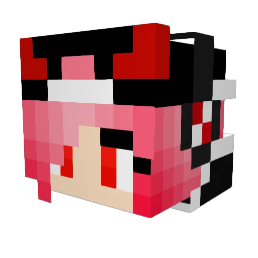 Murry17 Minecraft avatar head, 3D render