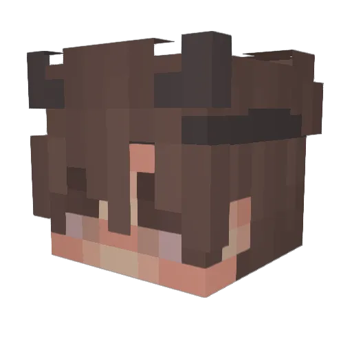 MursRoi Minecraft avatar head, 3D render