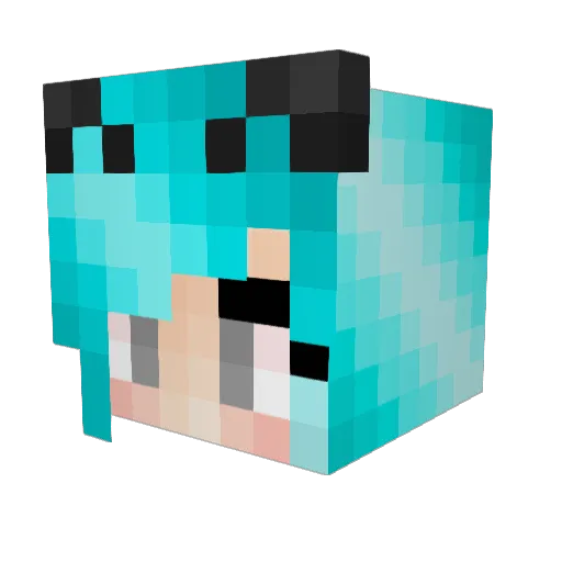MursyonokMur Minecraft avatar head, 3D render