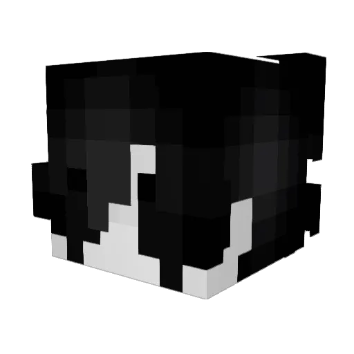 Murther Minecraft avatar head, 3D render