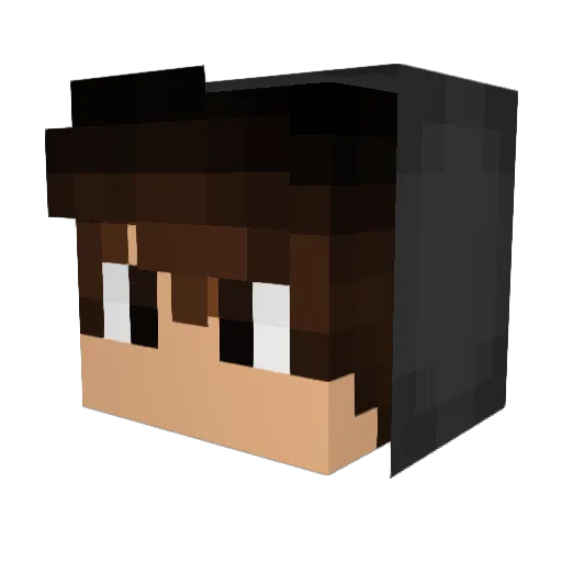 Murvon Minecraft avatar head, 3D render