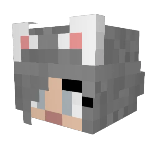 Mury_20 Minecraft avatar head, 3D render