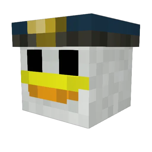 Murzofix Minecraft avatar head, 3D render