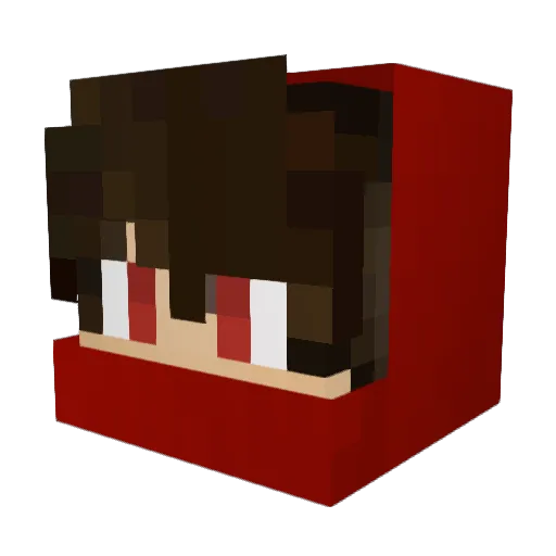 MusaUysal Minecraft avatar head, 3D render