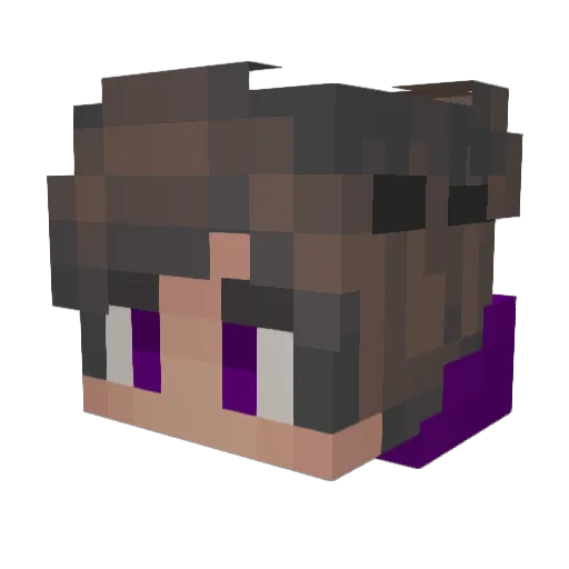 Musa_19 Minecraft avatar head, 3D render