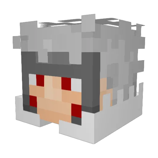 Musab_ Minecraft avatar head, 3D render