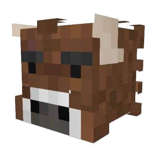 MusakFerrous Minecraft avatar head, 3D render