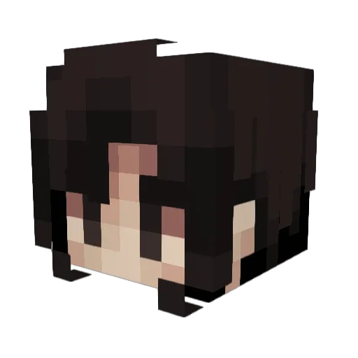 Musashi_Kawaii Minecraft avatar head, 3D render