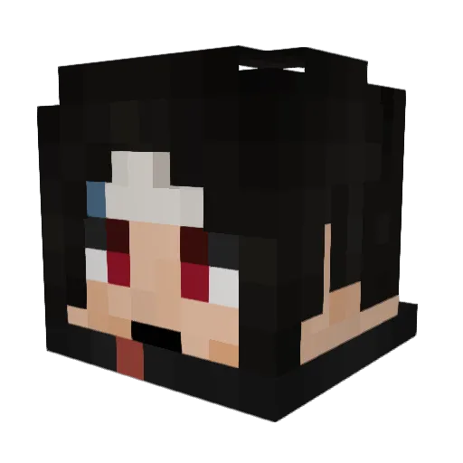 MuscleCarp Minecraft avatar head, 3D render