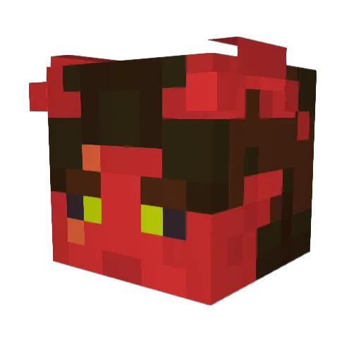 MuscleCat100 Minecraft avatar head, 3D render