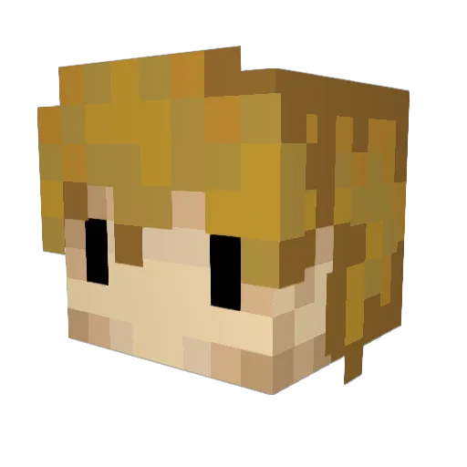 MuscledYard3749 Minecraft avatar head, 3D render