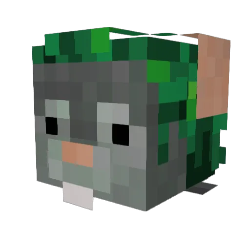 Muscleman501 Minecraft avatar head, 3D render