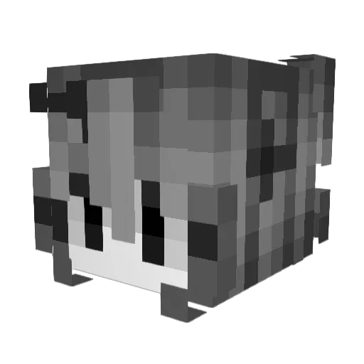 Musd Minecraft avatar head, 3D render