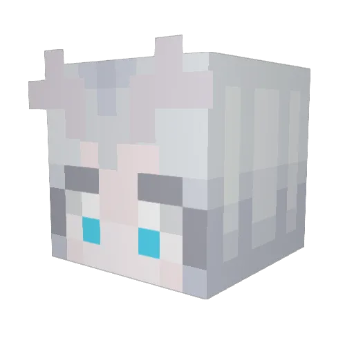 MuseMallow Minecraft avatar head, 3D render