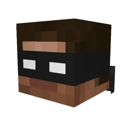 MuselkJr27 Minecraft avatar head, 3D render