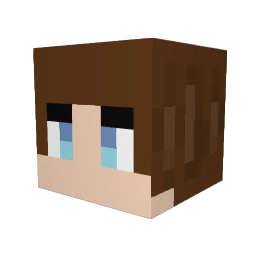 MuserVulpes Minecraft avatar head, 3D render