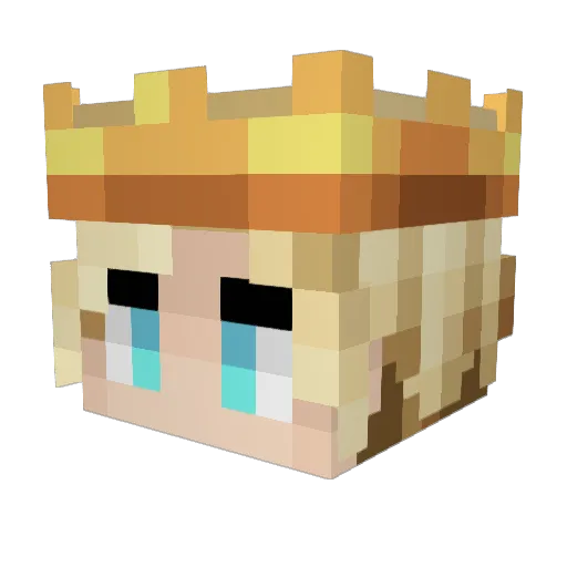 Museum42 Minecraft avatar head, 3D render