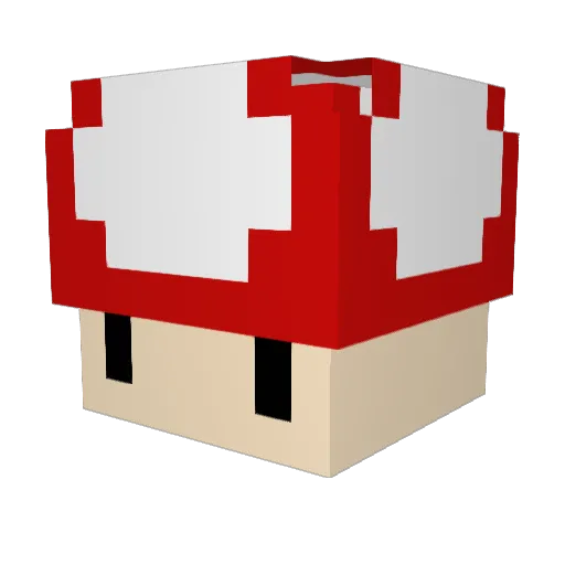 Mushh0_0 Minecraft avatar head, 3D render