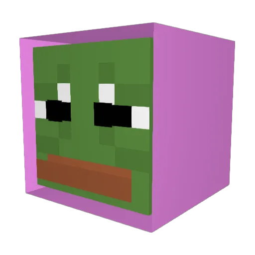 MushiLoosey Minecraft avatar head, 3D render