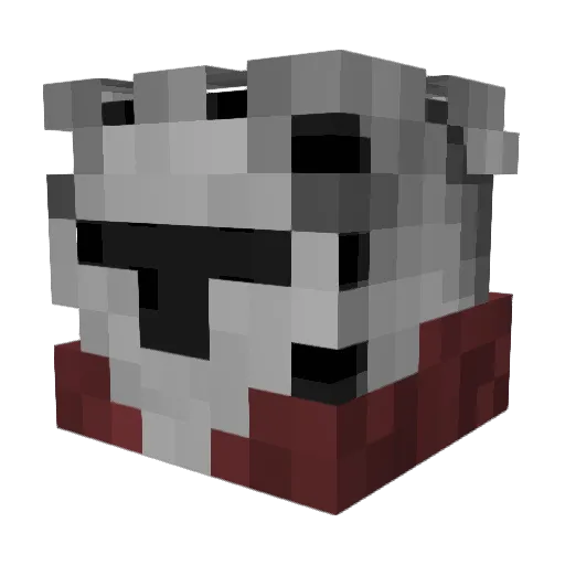 Mushieus Minecraft avatar head, 3D render