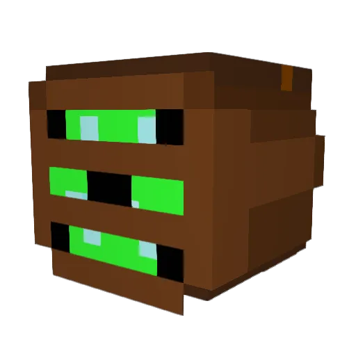 Mushii Minecraft avatar head, 3D render